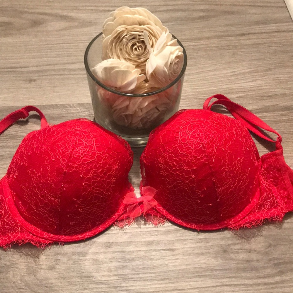 Dream angels red push up bra